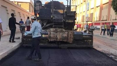 رفع كفاءة الشوارع وتسوية الطرق غير الممهدة بالبحيرة
