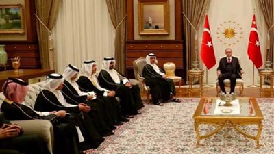 اختفاء العلم القطري خلال لقاء رسمي مع الأتراك يثير غضب القطريين