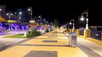 شاهد..أعمال تطوير كورنيش الأقصر