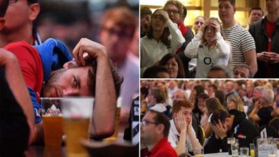 إنجلترا تعيش ليلة حزينة بعد خسارة كأس العالم (فيديو وصور)