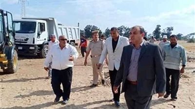 إزالة 50 عشة للعرب الرحل بمدينة جمصة