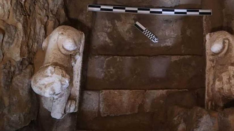 الآثار تعلن كشف مقبرة