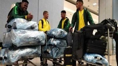 وصول منتخب جنوب إفريقيا إلى الزمالك