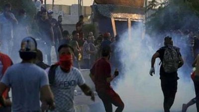 عاجل.. تجدد إطلاق القنابل المسيلة للدموع وسط بغداد