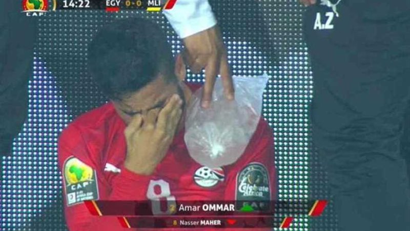 لم يستكمل المباراة..ناصر