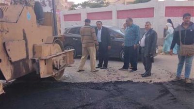 صيانة شوارع منطقة أرض الإرشاد ومتفرعاتها بأبو حمص