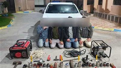 ضبط تشكيل عصابي يسرق المواد البترولية من أحد الخطوط الناقلة بالإسماعيلية