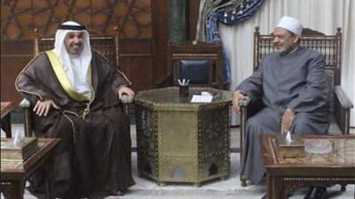 شيخ الأزهر يستقبل السفير البحريني المنتهية مدته بالقاهرة