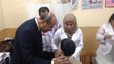 حملة للتطعيم ضد الحصبة للأطفال بالمنيا