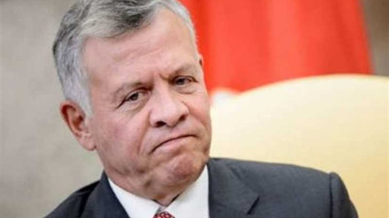 العاهل الأردني يبحث