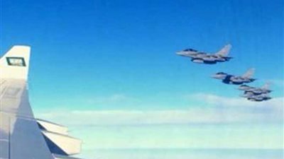 طائرات حربية تستقبل الأمير محمد بن سلمان في سماء القاهرة