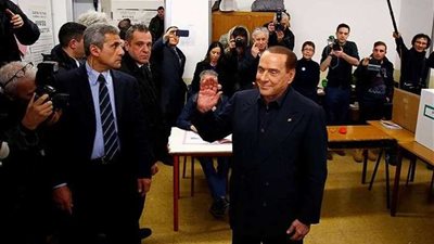 صعود ائتلاف برلسكوني في الانتخابات التشريعية الإيطالية