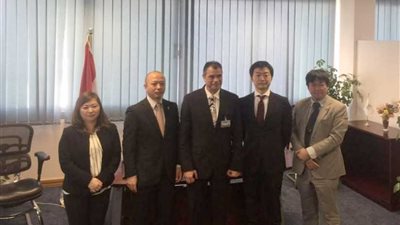 سفير اليابان ووفد الجايكا يتفقدان مشروع مبنى الركاب الجديد بمطار برج العرب