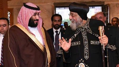 شاهد.. زيارة الأمير محمد بن سلمان للكاتدرائية