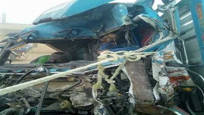 إصابة 9 أشخاص في حادث تصادم بصحراوي البحيرة