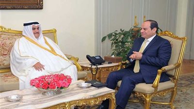 السيسي يستقبل وزير خارجية البحرين
