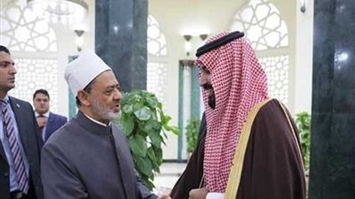 الإمام الأكبر يودع الرئيس السيسي وولي العهد السعودي