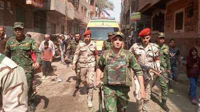 جنازة عسكرية لشهيد سيناء بطوخ.. صور