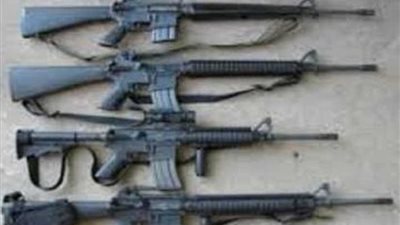 ضبط 4 بنادق وطبنجة