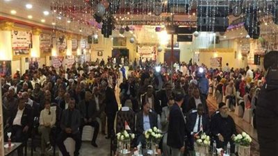 مؤتمر جماهيري حاشد بمدينة رأس غارب لدعم وتأييد الرئيس السيسي