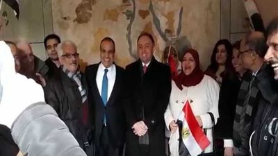 شاهد.. زغاريد مصرية في العاصمة الألمانية