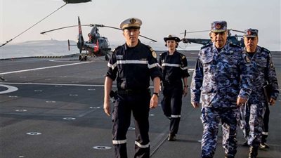 انتهاء التدريب المصري - الفرنسي بالبحر الأحمر بمشاركة حاملتي الطائرات