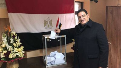 وفد رجال الأعمال بالجمعية المصرية المغربية يدلى بصوته في الانتخابات 