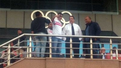 أحمد جلال وحازم ياسين يؤازران الزمالك من ستاد السلام