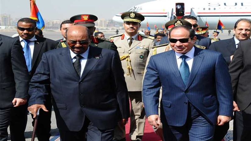 لحظة استقبال السيسي