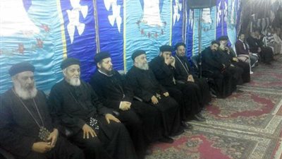 عزاء الأنبا أنطونيوس بمطرانية منفلوط و