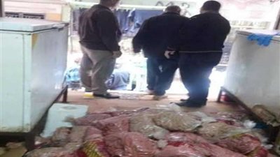 بالصور.. ضبط 2 طن لحوم وأسماك فاسدة بشبرا الخيمة