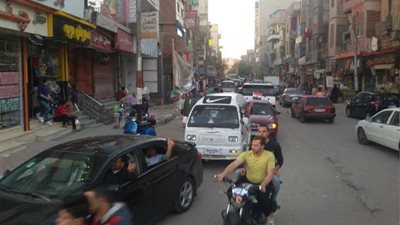 مسيرة بالسيارات لتأييد الرئيس في بني سويف