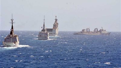 تدريب مصري فرنسي مشترك لمكافحة الألغام البحرية