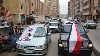 مسيرات حاشدة تجوب شوارع البحيرة لحث المواطنين على المشاركة في الانتخابات (صور)