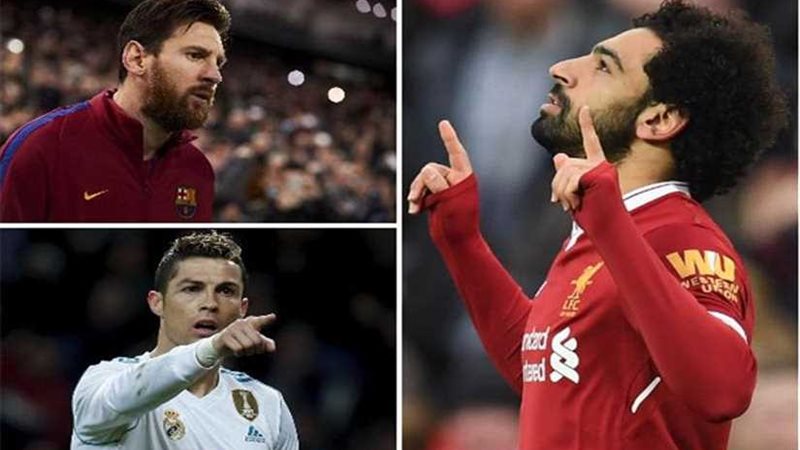 محمد صلاح ينافس ميسي