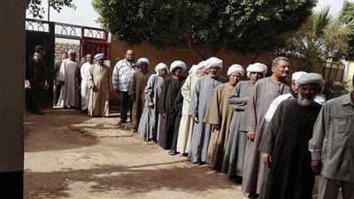 دعم مصر: إقبال على التصويت في كوم أمبو