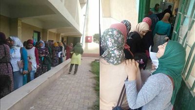 طالبات كفر الشيخ في اللجان (صور)