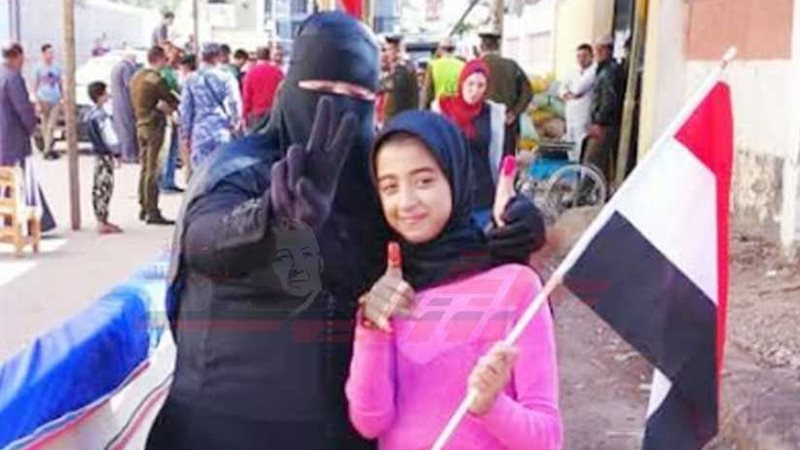 السيدة مصر تدلي بصوتها