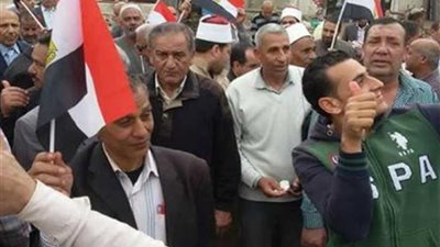 مسيرة حاشدة لأهالى قطور لحث الناخبين للإدلاء بأصواتهم