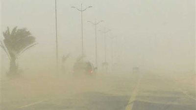 المرور: غلق الطريق الصحراوي الشرقي والغربي بسبب عواصف رملية