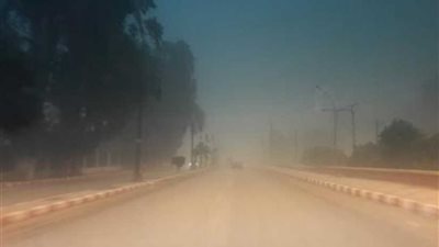 عاصفة ترابية تضرب محافظة أسيوط