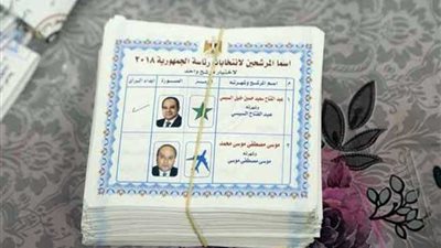 أجا: 152 ألف صوتا للسيسي و 3 آلاف لموسى