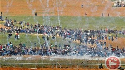 إصابة واستشهاد 1210 فلسطينيين في يوم 