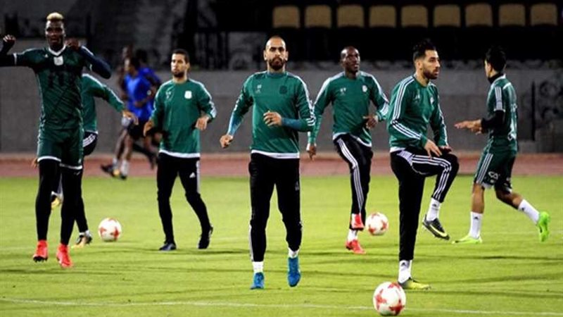 المصري يؤدي مرانه