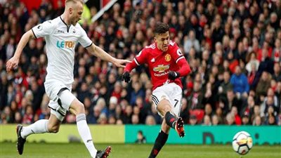 مانشستر يونايتد يفوز على سوانزي سيتي 0/2 في الدوري