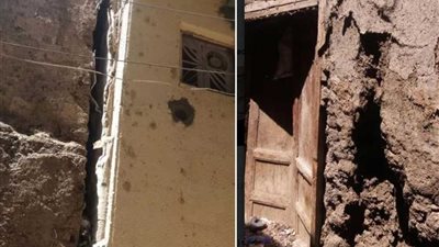 انهيار أجزاء من عقار قديم بالمنصورة