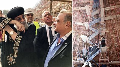 البابا تواضروس الثاني يتفقَّد العمل بالكاتدرائية