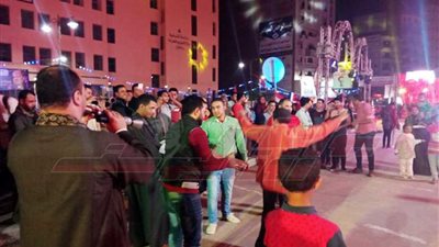 الآلاف يحتشدون باستاد شبين الكوم احتفالًا بفوز الرئيس