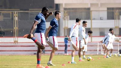 تدريبات قوية للاعبي الزمالك في المران اليوم