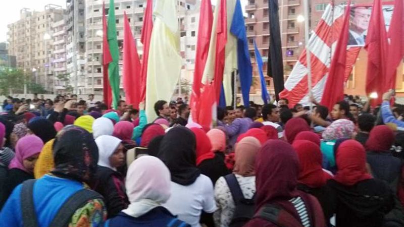 مسيرة طلابية بأسيوط